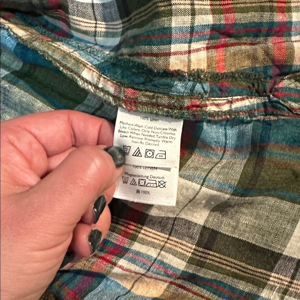 Eddie Bauer Multicolor Plaid Shirt - Picture 6 of 7